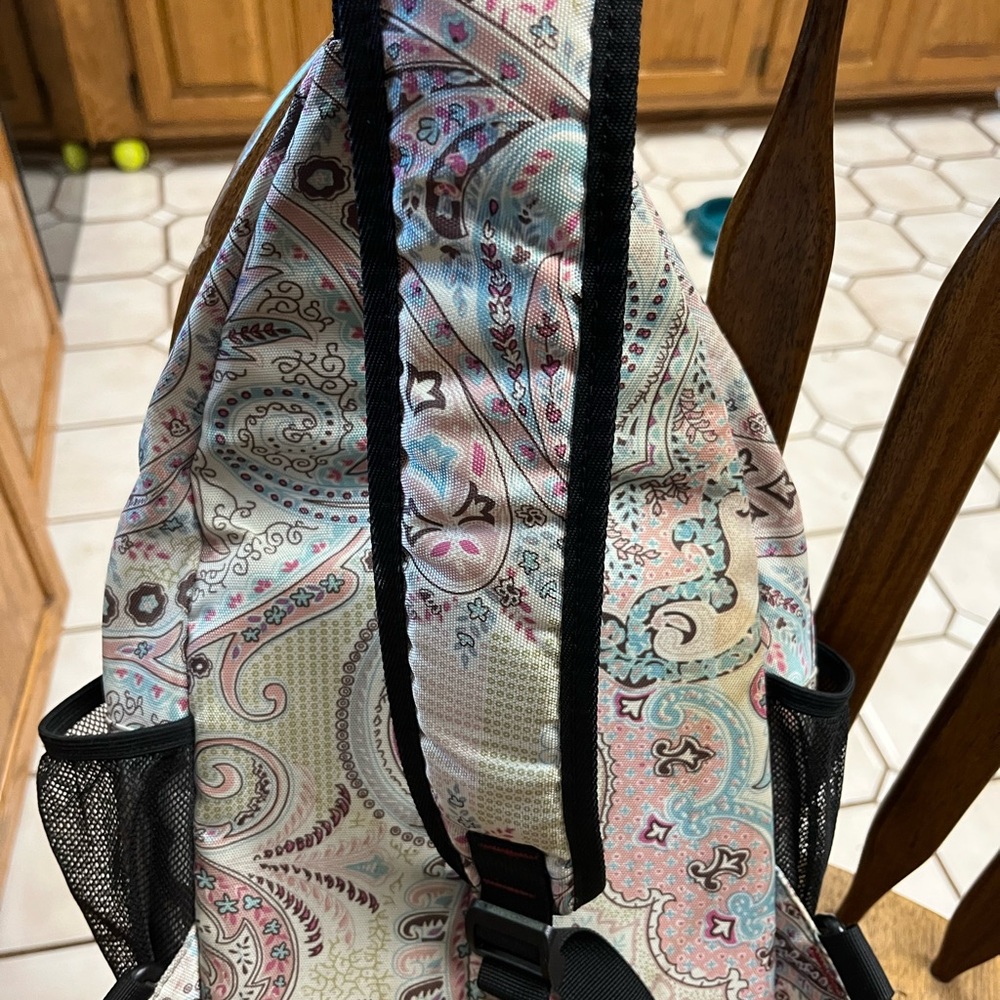Paisley Patterned Backpack With Black Accents - image 2